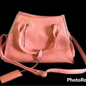 NWOT Coral Leather Purse